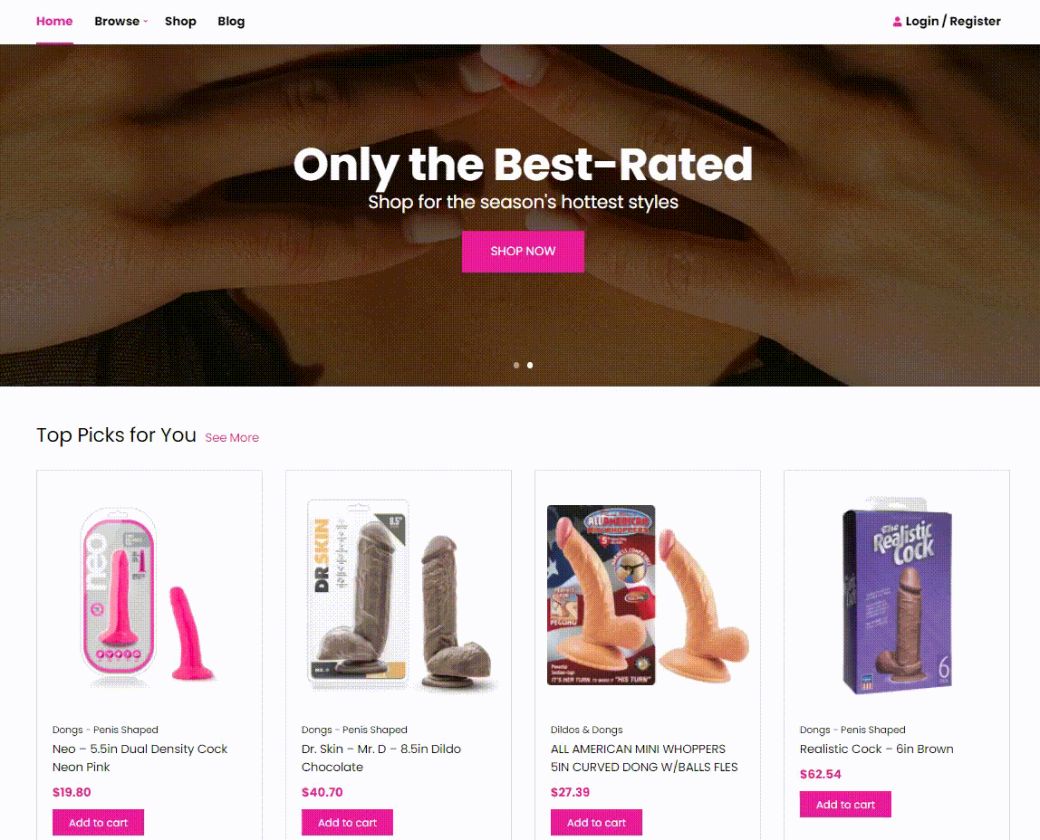 Dropship Adult Products Store