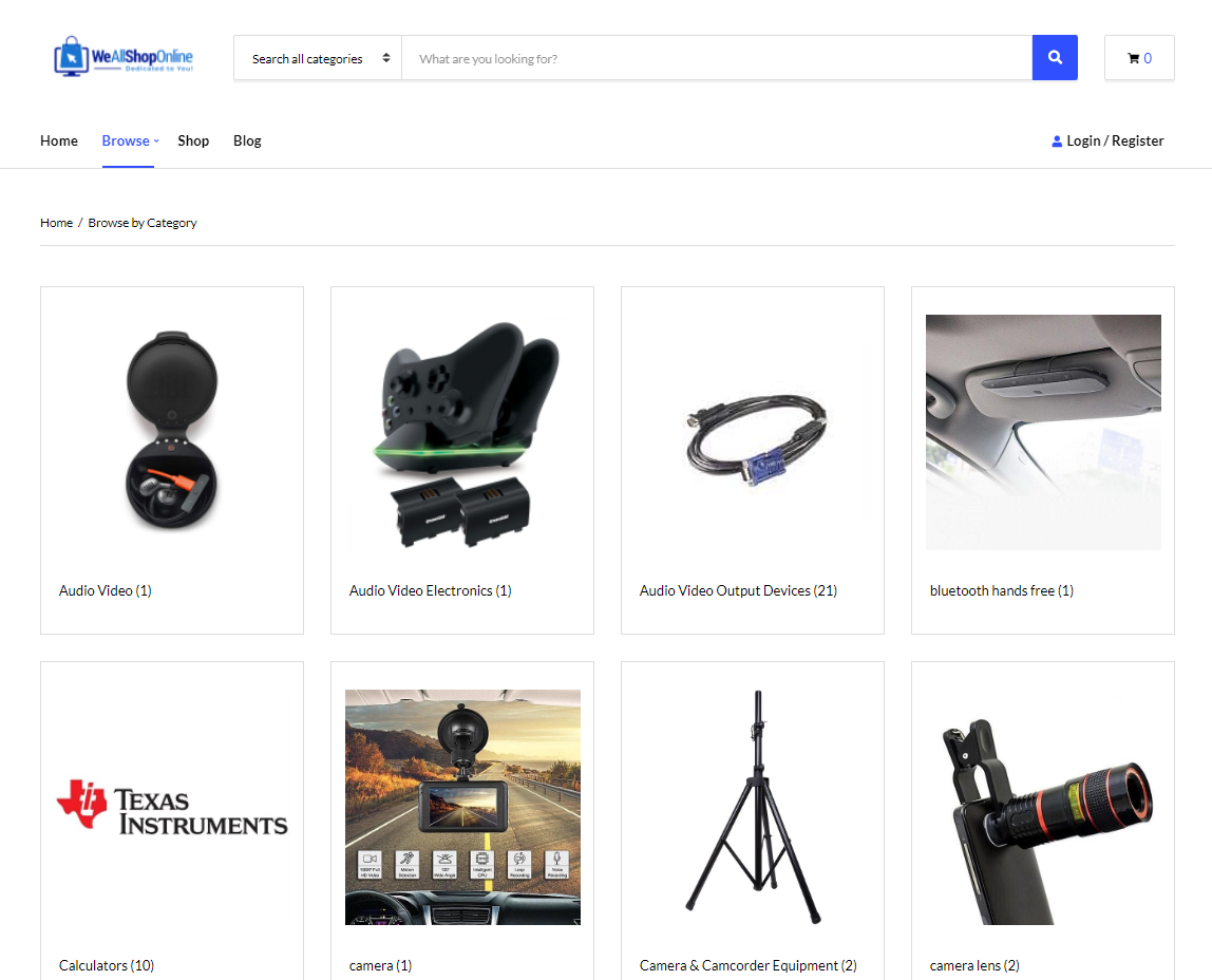 Dropshipping electronics store