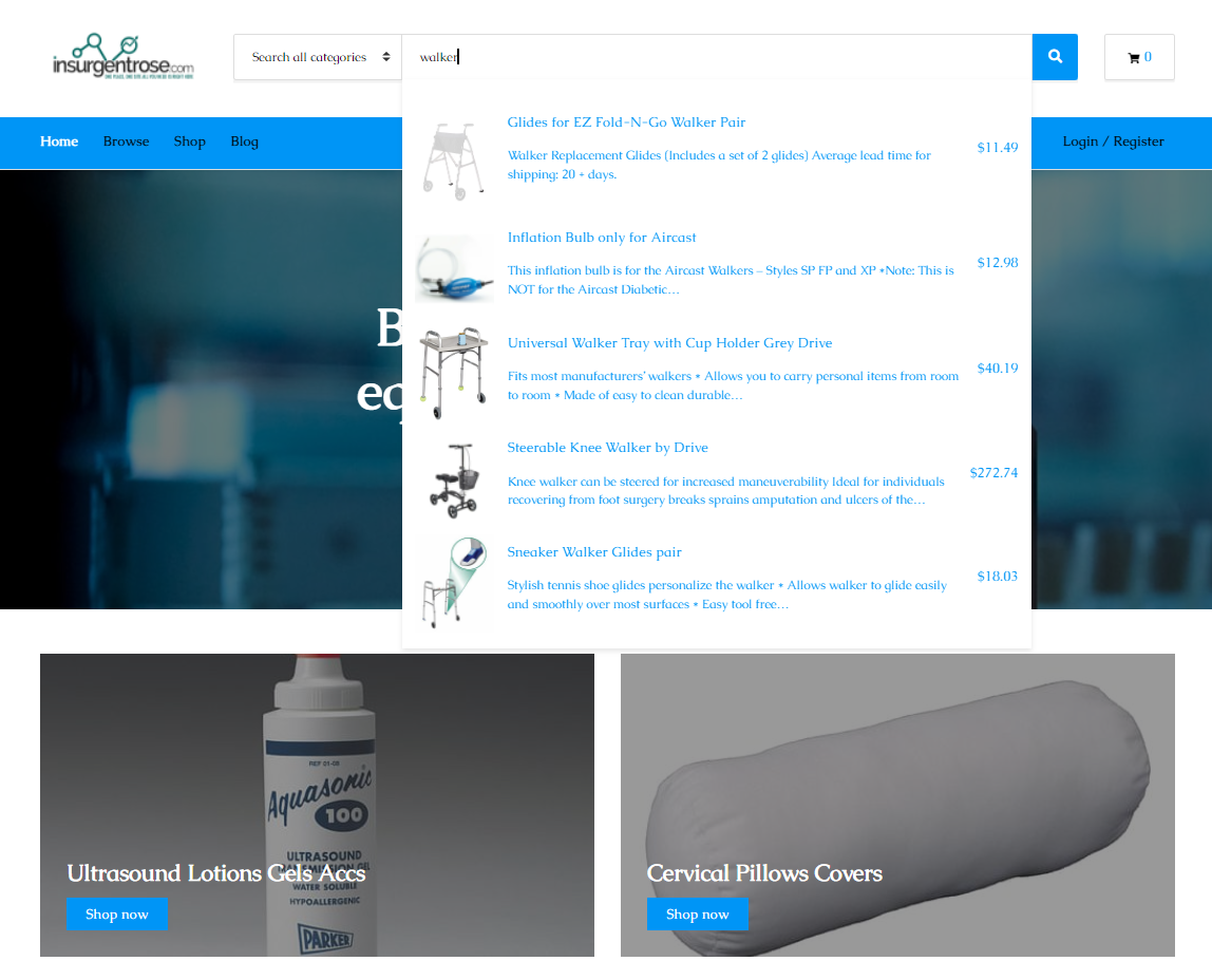 Dropship medical products