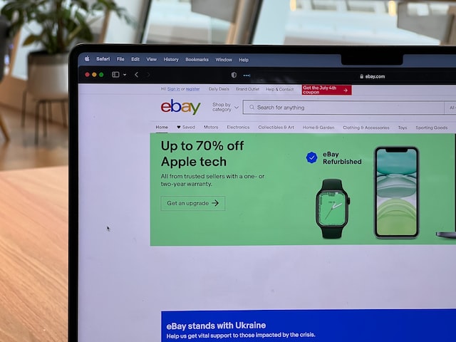 eBay in browser