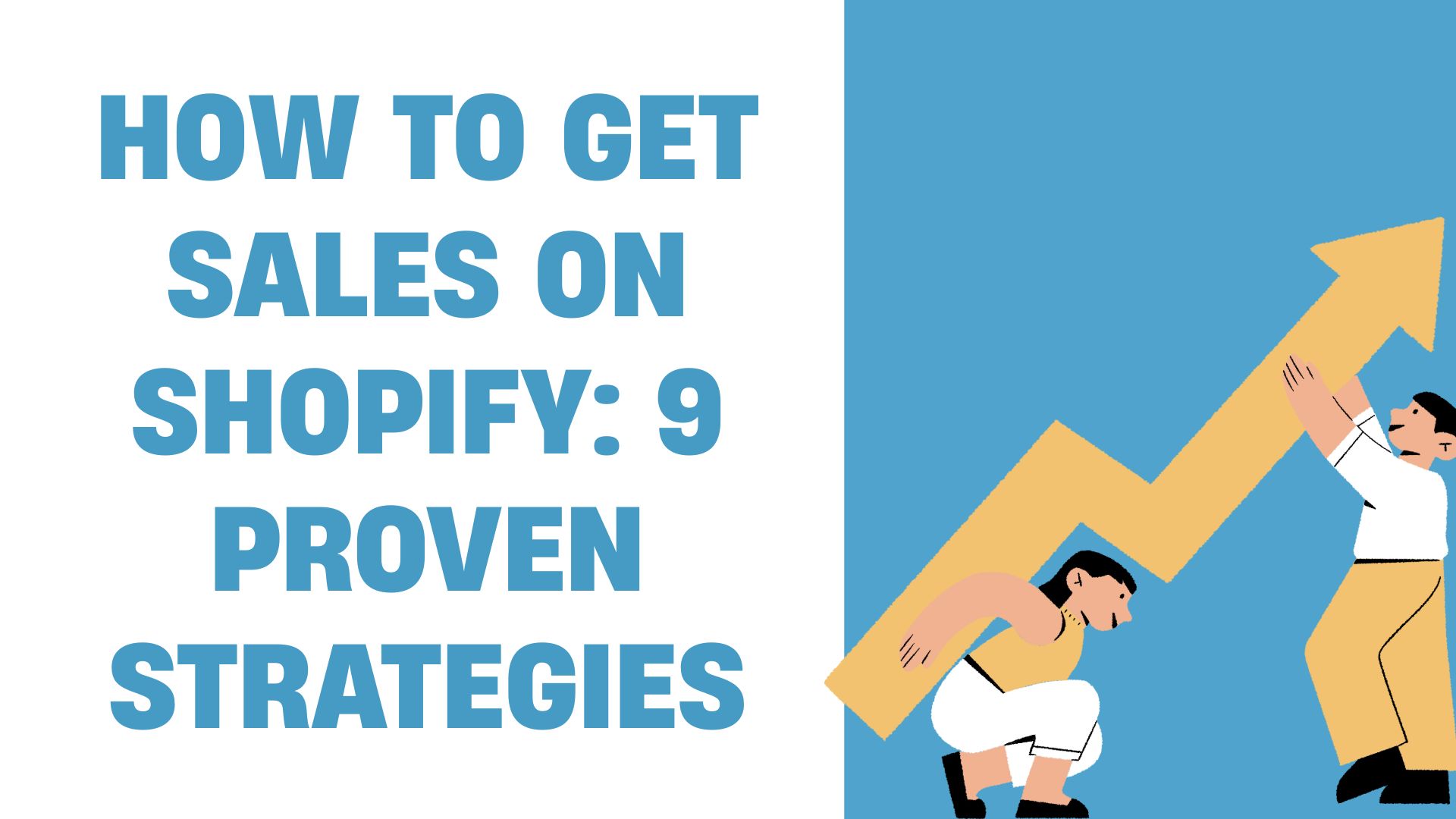 How to get sales on Shopify