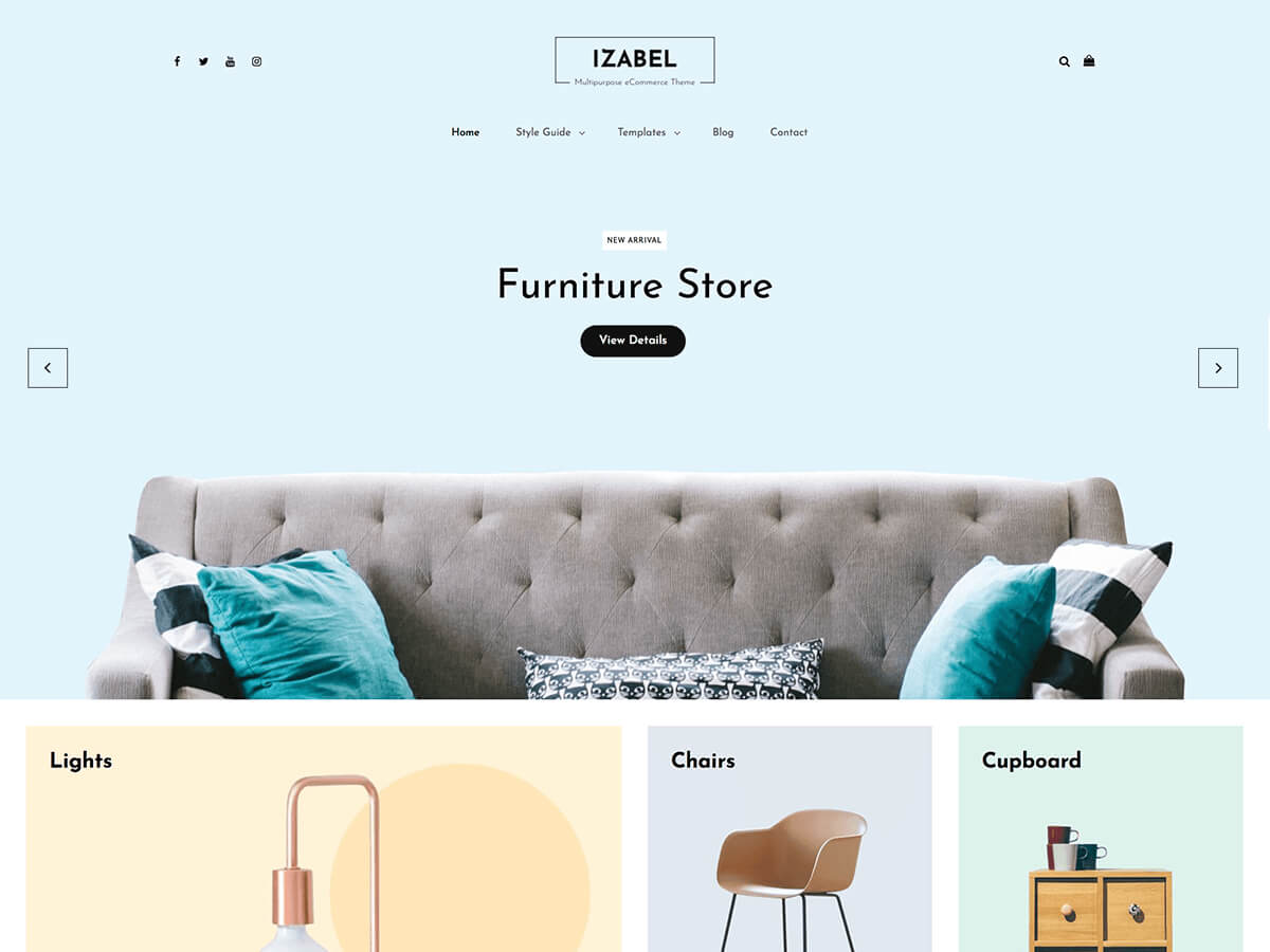 Izabel WooCommerce Theme Free