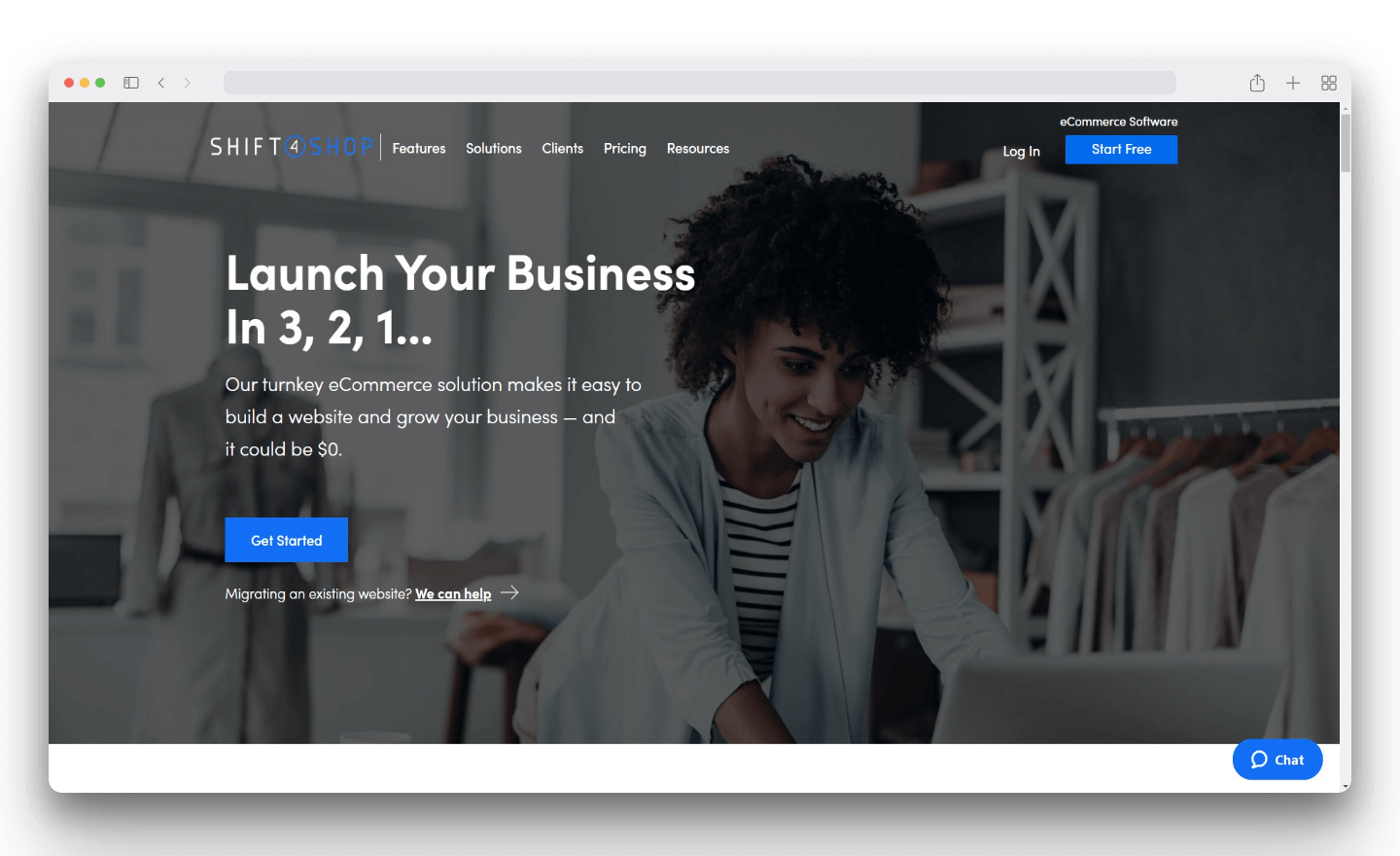 Shift4Shop Landing Page